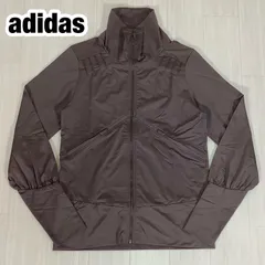 【美品】【使用感少】adidas by Stella McCartney アディダス ステラマッカートニー ジップアップジャケット サイズOT ブラウン 着丈63cm 肩幅38cm 身幅(脇下)45cm 袖丈65cm【古着】のサムネイル