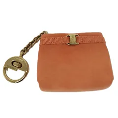 Salvatore Ferragamo キーリング コインケース ヴァラ レザー オレンジ系のサムネイル
