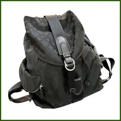 中古●russet ラシット● 総柄 ミニリュック バックパック レディース ブラック系 モノグラムのサムネイル