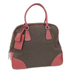 PRADA プラダ カナパ チェルニエーラ ドクターバッグ レッド 