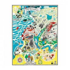 MOOMINプリズムアートパズル216ピース ムーミン谷の地図 やのまん