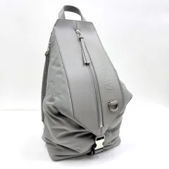 LOEWE ロエベ コンバーチブル バックパック スモール ナイロン×カーフ グレー B777W22X02のサムネイル