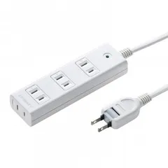 サンワサプライ 雷ガードタップ 2P・4個口・2m TAP-SP2114MG-2WNのサムネイル