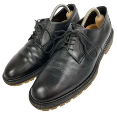【ボッテガヴェネタ】本物 BOTTEGA VENETA 靴 24cm 黒 プレーントゥ ビジネスシューズ 外羽根式 本革 レザー 男性用 メンズ イタリア製 39のサムネイル