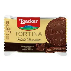 トルティーナ トルティーナ トリプルチョコレート 1P 21g 144個セット 0806-00016のサムネイル