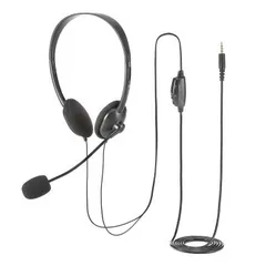 サンワサプライ 4極対応ヘッドセット 1.8m ブラック MM-HS408BKのサムネイル