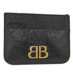 BALENCIAGA モナコ パスケース レザー ブラック 765463のサムネイル