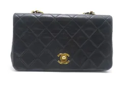 CHANEL シャネル ミニマトラッセ19 ターンロックフルフラップチェーンショルダー ブラック/ ショルダーバッグ ラムスキン ブラック レディース【中古】のサムネイル
