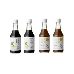 ケンシヨー ウスターソース 300ml 2本 &  和風玉葱ソース300ml 2本 計4本セットのサムネイル