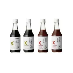 ケンシヨー ウスターソース 300ml 2本 &  濃厚ソース300ml 2本 計4本セットのサムネイル