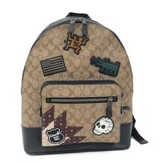 COACH シグネチャー ミニリュック バックパック スカル ワッペン