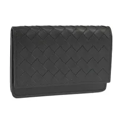 BOTTEGA VENETA カードケース イントレチャート レザー ブラックのサムネイル