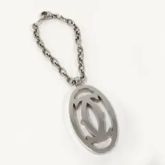 Cartier 2Cチャーム キーホルダー メッキ シルバーのサムネイル