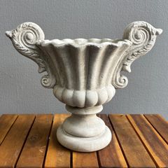 アンティーク風 コンクリート製 ギリシャ・ローマ風 植木鉢 43cm | Mercari