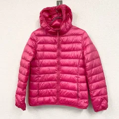 UNIQLO ユニクロ ウルトラライトダウンジャケット/フーディー ダウン90% ピンク Lサイズ 古着【値引き交渉OK!】のサムネイル