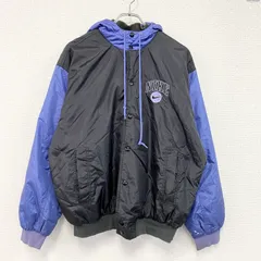 90s NIKE ナイキ ナイロンジャケット/スタジャン 黒 ブラック 紫 パープル Mサイズ 古着【値引き交渉OK!】のサムネイル