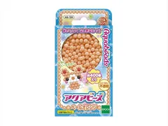 新品未開封 新品未使用 （ポスト投函送料無料）ペールオレンジ  [AQ-104] アクアビーズ　単品まるビーズ５mm約400個　エポック社　6歳以上のサムネイル