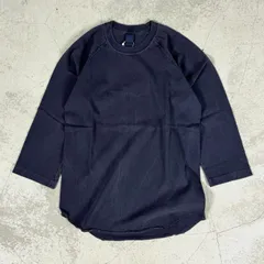 【新品/アウトレット品】グッドオン Good On / (GOLT601P) (BASEBALL TEE) P.NVY Sサイズ / ユニセックス 七分袖 ロングスリーブ カットソー ラウンドネック シンプル 無地 経年変化のサムネイル