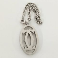 Cartier カルティエ C2 チャーム ネックレス 社外チェーン付 33g