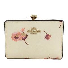 COACH コーチ ノラキスロック がま口財布 レディバグ てんとう虫 日本