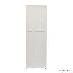 美品】アーヴァイン 75HI シューズボックス ミラー付 大川家具 26足