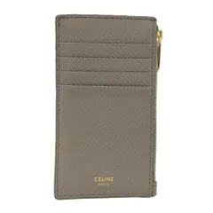 CELINE ジップド コンパクト カードホルダー フラグメントケース レザー グレージュ 10J893BEL.10BLのサムネイル
