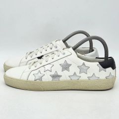 SAINT LAURENT スター柄 ハイカットスニーカー シルバー - メルカリ
