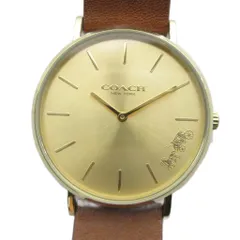 コーチ COACH CA.120.7.34.1709 腕時計 ウォッチ クォーツ レザーベルト ロゴ ゴールド色 ■GY18 /MQのサムネイル