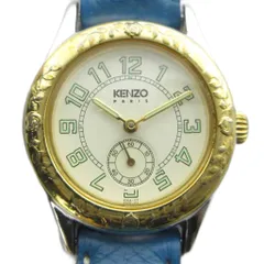 ケンゾー KENZO KN-7504 腕時計 ウォッチ クォーツ レザーベルト ゴールド色 ■GY11 /MQのサムネイル