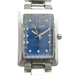 ポールスミス PAUL SMITH 1032-S055458 腕時計 クォーツ スクエア ウォッチ 青文字盤 シルバー色 ■GY18 /MQのサムネイル