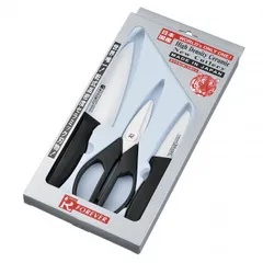 フォーエバー セラミック3点セット(包丁140mm・フルーツナイフ90mm・キッチン鋏) SC149-COSWBのサムネイル