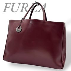 【値下げ中】FURLA トートバッグ B5760】 FURLA フルラ トートバッグ レザー ボルドー ファスナー 大