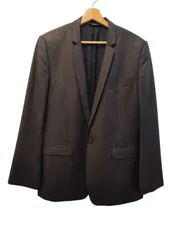 DOLCE&GABBANA セットアップスーツ size:50 グレー×ブラック ストライプ柄 GOLD ややスレ・裏地ダメージ有のサムネイル