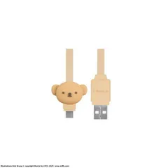ミッフィー USB Type-C 対応 マスコットケーブル B.ボリス MF-506Bのサムネイル