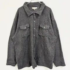 preswick&moore　長袖フランネルシャツジャケット　CPOジャケット　起毛　グレー　灰色　XLサイズ　古着　【お値引き承ります！】のサムネイル