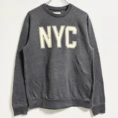OLD NAVY オールドネイビー　長袖プリントスウェット　トレーナー　NYC ニューヨーク　グレー　灰色　Mサイズ　古着　【お値引き承ります！】のサムネイル