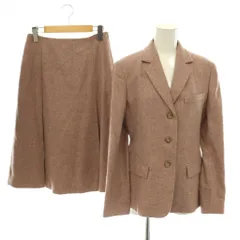 マックスマーラ ウィークエンドライン MAX MARA WEEKEND LINE セットアップ ジャケット スカート ヘリボーン ウール テーラード フレア 36  38 ピンク ベージュ /CX ■OSのサムネイル