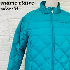 【marie claire sport】マリクレール スポール ダウンジャケット キルティング ターコイズブルー スポーツ ゴルフ M【011526】のサムネイル