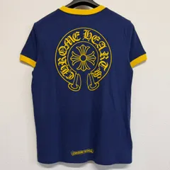 CHROME HEARTS クロムハーツ ホースシュー リンガー 半袖Tシャツ ネイビー 黄色 イエロー レディース メンズ Sサイズ 新品未使用 2785のサムネイル