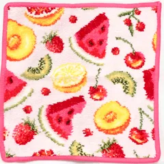 【訳あり】 柄のズレ フェイラー ハンカチ 25×25 フルーツポプリ FRUIT POTPOURRI Feiler Chenille Towelのサムネイル