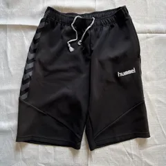 (^w^)b ヒュンメル hummel 短パン ハーフパンツ Lサイズ 黒 ブラック プラクティスパンツ ショートパンツ サッカー フットサル ハンドボール トレーニング ウェア スポーツ ジム ランニング 吸汗速乾 JASPO メンズ　OM13380ONのサムネイル