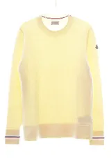 モンクレール MONCLER 18AW WAPPEN LOGO WAFFLE CREWNECK KNIT WHITE Sサイズ D20919033800 ワッペン ロゴ ワッフル クルーネック ニット 【ブランド古着ベクトル】【中古】☆AA★260709のサムネイル