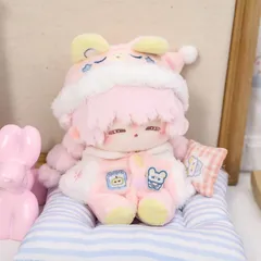 10CM ちびぬいぐるみ 本体 ぬいぐるみ 無属性 スケルトン 骨 着せ替えぬいぐるみ プレゼント 棉花娃娃 綿人形 cotton dollのサムネイル