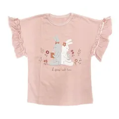 la poche biscuit 　うさぎプリント半袖Tシャツ　LP24ES006のサムネイル