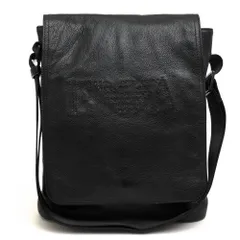 アルマーニ／EMPORIO ARMANI バッグ ショルダーバッグ 鞄 メンズ 男性 男性用 レザー 革 本革 ブラック 黒  YEM247 YH150 EAイーグルロゴ シボ革 シュリンクレザー メッセンジャーバッグ スタッズのサムネイル