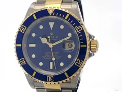 ROLEX ロレックス サブマリーナ デイト 16613 腕時計 K18イエローゴールド K18YG/ステンレススチール ブルー文字盤 自動巻き メンズ【中古】472のサムネイル