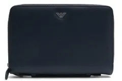 アルマーニ／EMPORIO ARMANI 長財布 財布 ウォレット メンズ 男性 男性用 レザー 革 本革 ネイビー 紺  Y4R015 YAQ2E オーガナイザー 小銭入れあり ラウンドジップ ラウンドファスナーのサムネイル