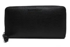 アルマーニ／EMPORIO ARMANI 長財布 財布 ウォレット メンズ 男性 男性用 レザー 革 本革 ブラック 黒  Y4R169 Y068E ZIP AROUND BUSINESS WALLET オーガナイザー 小銭入れあり シボ革 シュリンクレザー のサムネイル