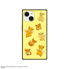 ポケットモンスター iPhone13~15対応スクエアガラスケース オレンジ POKE-894Dのサムネイル