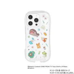 ポケットモンスター iPhone16 Pro 対応 クリスタルクリアケース B.パルデア地方 POKE-942Bのサムネイル